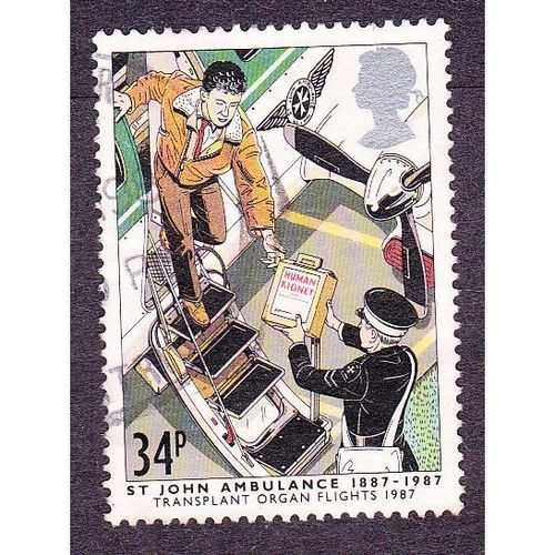 1987 Centenary of St. John Ambulance Brigade. 34p Air Wing.1987 Fine Used