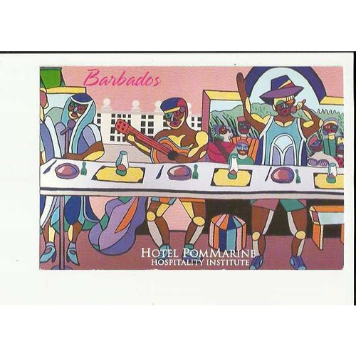 Barbados HOTEL POMMARINE Postcard by Ace Cards