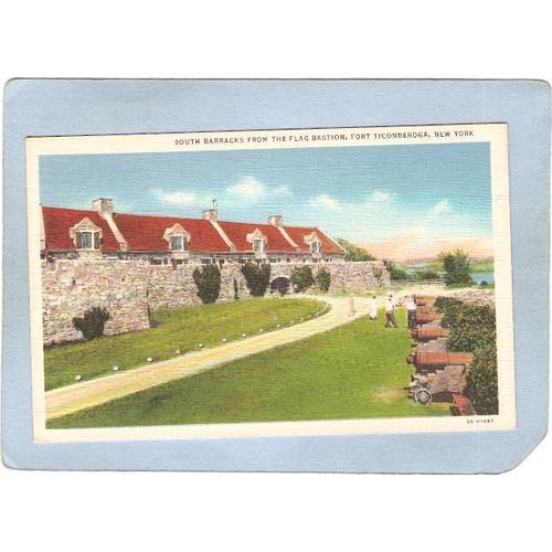 New York Fort Ticonderoga South Barracks From The Flag Bastion ny_box5~1625