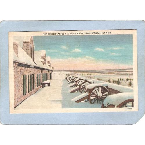 New York Fort Ticonderoga The South Platform In Winter ny_box5~1629