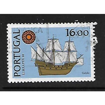 PORTUGAL 1980 LUBRAPEX 16c GALLEON SG1813 FINE USED