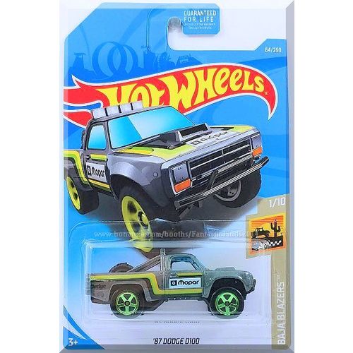 Hot Wheels - '87 Dodge D100: Baja Blazers #1/10 - #64/250 (2019) *Gray Edition*