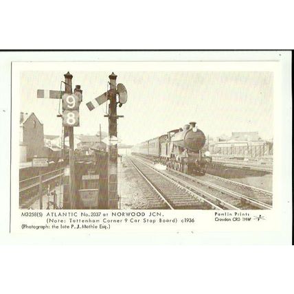 Railway SOUTHERN 2037 at Norwood Junction Postcard (Pamlin M3258S)