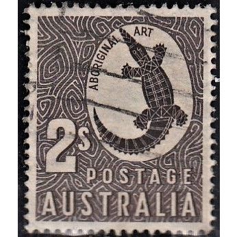 AUSTRALIA, 1948 2/- Aboriginal Art, SG 224 (Scott #212), used