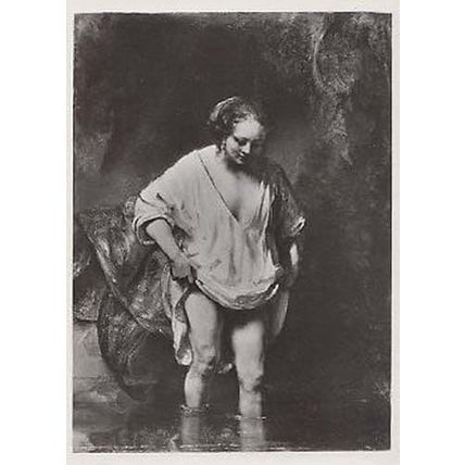 Rembrandt Portrait Of A Woman London Real Photo Art Gallery Painting Postcard