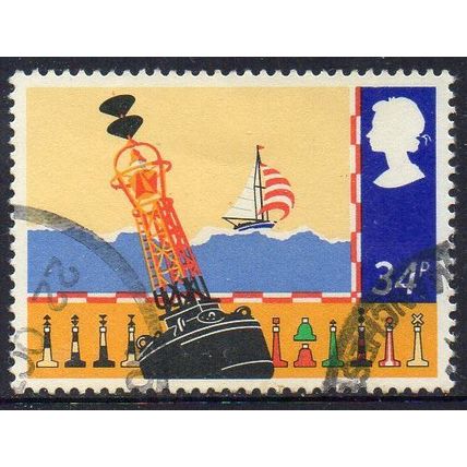 GB 1985 Safety at Sea - Buoys 34p Used