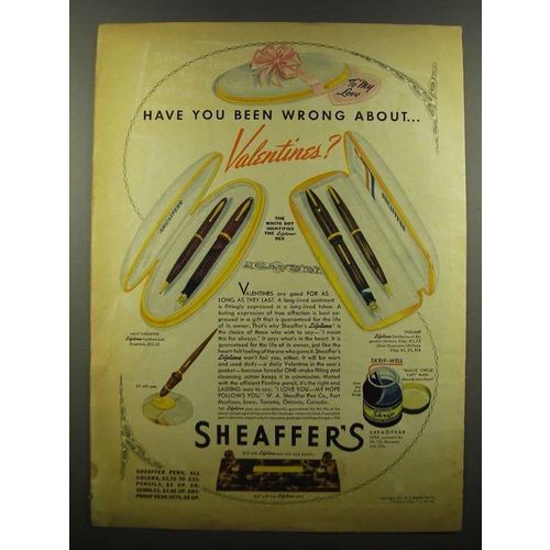 1942 Sheaffer's Pens Ad - Lady Sheaffer, Vigilant