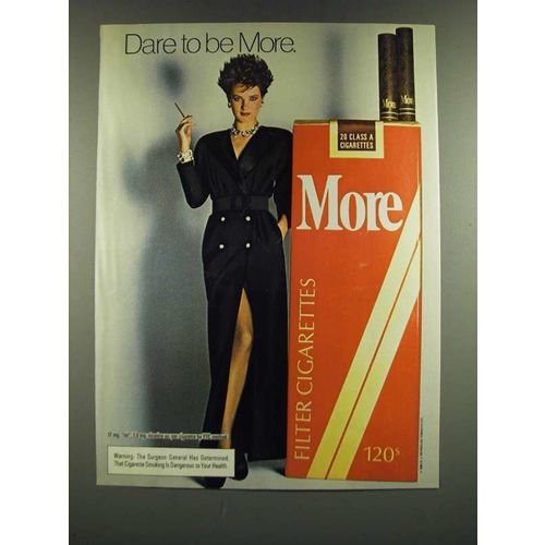 1986 More Cigarettes Ad