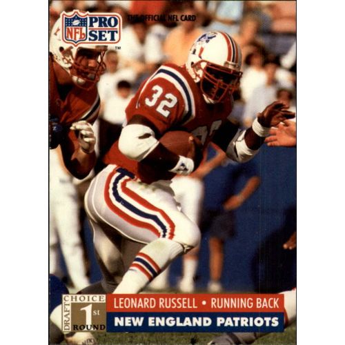 1991 Pro Set Football Leonard Russell #743 RC