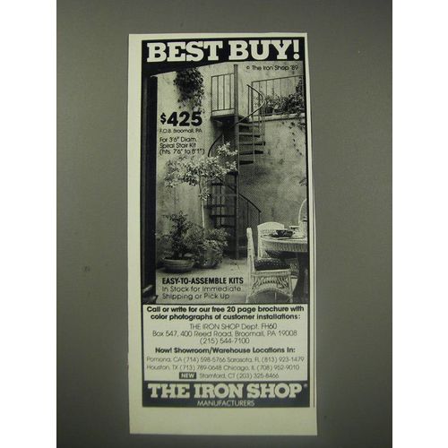 1990 The Iron Shop Ad - Best buy!