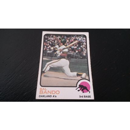 1973 Topps Card # 155 Sal Bando Very Good (3) Oakland Athletics