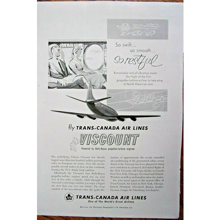 Trans-Canada magazine ad-1950's