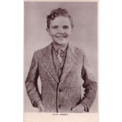 Leon Janney Child Film Star Picturegoer Real Photo Postcard