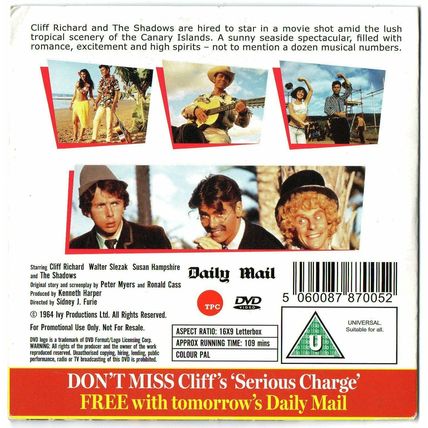 Wonderful Life DVD Promo The Daily Mail Cliff Richard Susan Hampshire