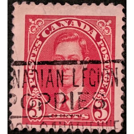 Stamp Canada SG359 1937 3c King George VI Used