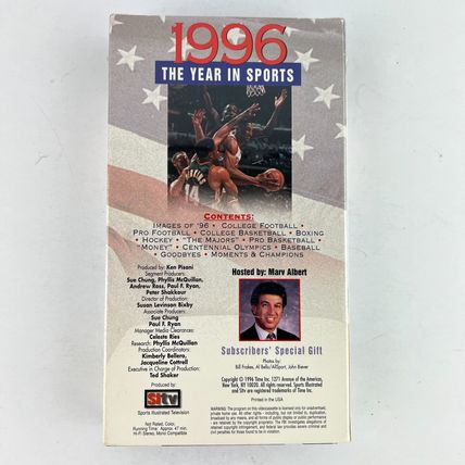 Sports Illustrated 1996 The Year in Sports VHS Video Tape