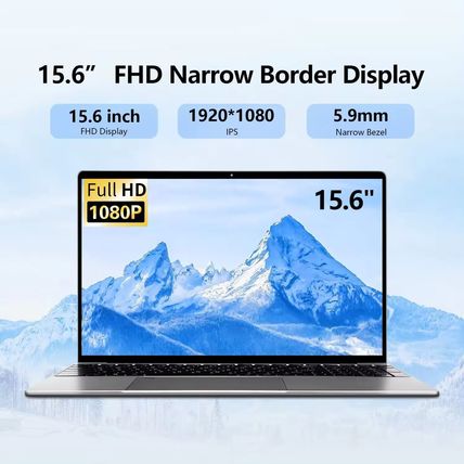 15,6" Laptop RAM 12GB+256GB SSD Win 11 Pro