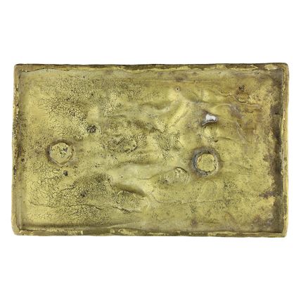 Bronzen plaquette Floyd Tennison DeWitt : Vier ruiters van de Apocalyps, 1966