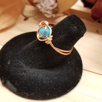 Handmade Wire Wrapped Jasper Ring