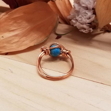 Handmade Wire Wrapped Jasper Ring