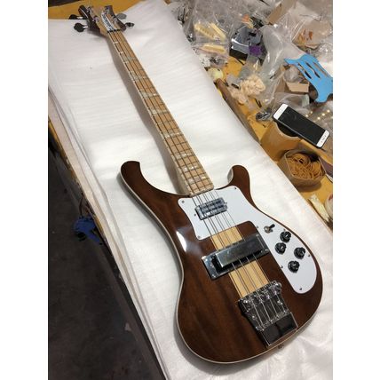 Hand Carved 4 String 4003 Walnut Neck Thru Body Electric Bass