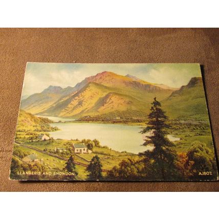 Valentines Art Postcard, Snowdon & Llanberis - Artist E.H Thompson A1807
