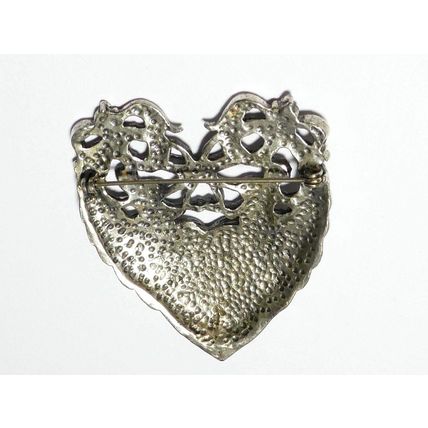 VINTAGE Extremely Large Scottish Pewter Cini Gemini Zodiac Cherubs Brooch.