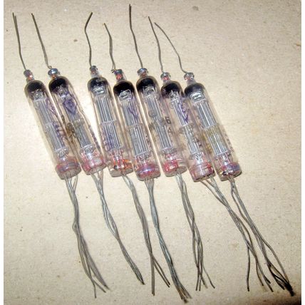 1J18B-V USSR ORZEP Tiny HF Pentode Vacuum Tube Military OTK. NEW 8pcs 1970's