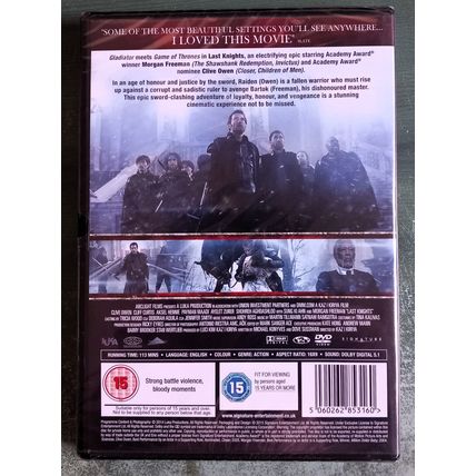 Last Knights - Morgan Freeman, Clive Owen DVD New & Sealed