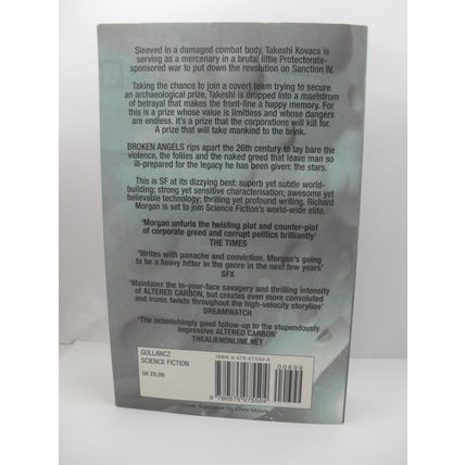 Broken Angels: Altered Carbon book 2 by Richard Morgan PB