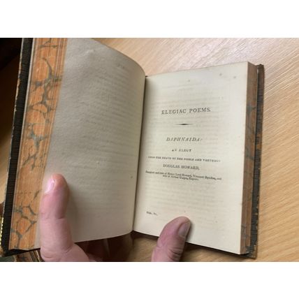 1810 "THE POETICAL WORKS OF EDMUND SPENSER" VOL 6 ANTIQUE LEATHER BOOK (P3)