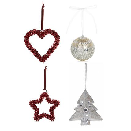 MONSOON Shellac Bauble or Zardozi Christmas Tree Decoration BNWT