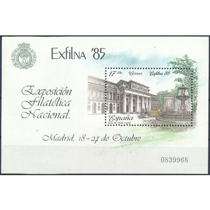 Exfilna 85 - Spain 1985 - MNH - MiNr BL28 0839968