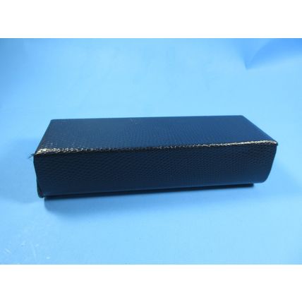 Brooks Brothers Eyeglasses Reading Glasses Hard Case Dark Blue Snakeskin Texture