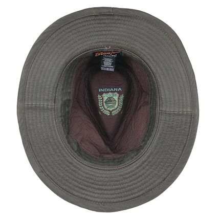 Indiana Jones Distressed Weathered Cotton Hat with Shapeable Brim Size XL