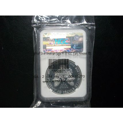 2015(W) NGC Silver Eagle Early Releases PF69 Ultra Cameo