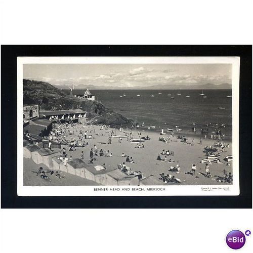 Wales ABERSOCH Beach Postcard by Jones