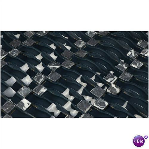 Vento Series Glass Wave and Stone Mariana Deep
