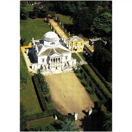 Colour Postcard - Aerial View, Chiswick House, London