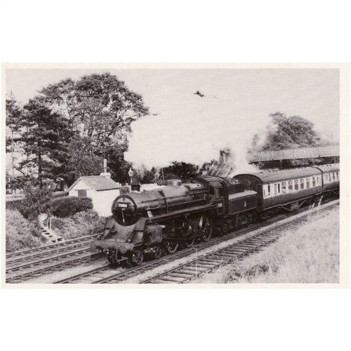 Railway Postcard BR 4MT 75013 COLWYN BAY 1957 Standard 4-6-0 Loco