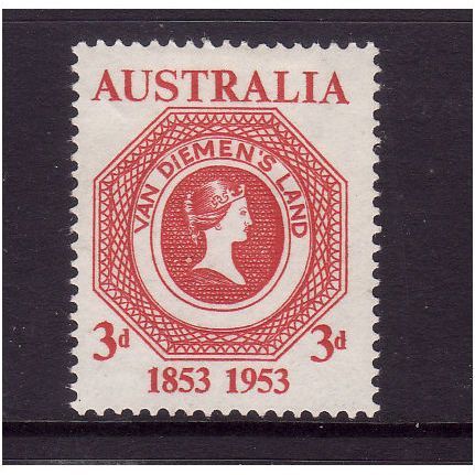 AUSTRALIA 1953 3d TASMANIAN STAMP SG 271 M MINT