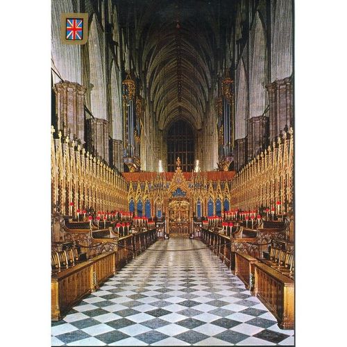 London - Westminster Abbey - The Choir, Looking West - FISA 6"x4" - 05