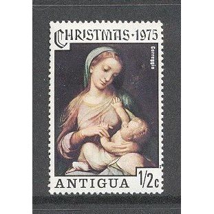 Antigua.SG457 1/2c "Madonna and Child" (Correggio).Mounted Mint.Jan16