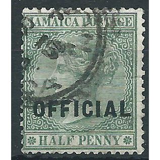 Jamaica 1891 SGO3 1/2d Green Official Fine Used....