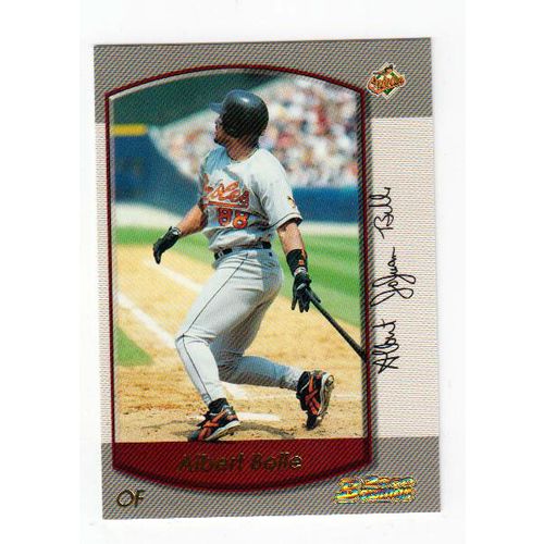 2000 Bowman Albert Belle baseball card #52 –Orioles