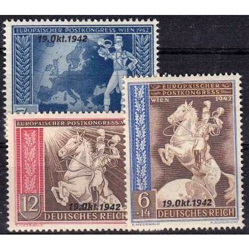 GERMANY REICH [1942] MiNr 0823-25 ( **/mnh ) Post