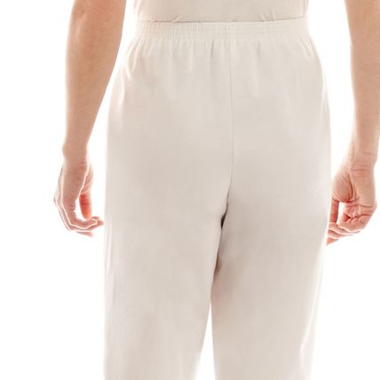 Alfred Dunner Plus Size Womens Straight Pull-On Pants 20W White