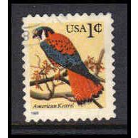 Used 2477 1c American Kestrel Fine W4711