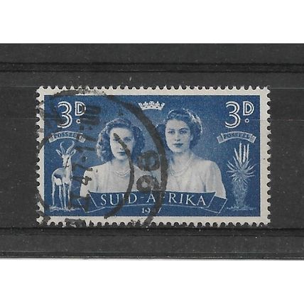 SouthAfrica.SG113 3d Princesses Elizabeth&Margaret.Afrikaans Print.FU.Sept21a