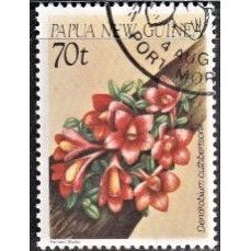 PAPUA NEW GUINEA, 1986 70t Orchid, SG 534 (Scott #654), used